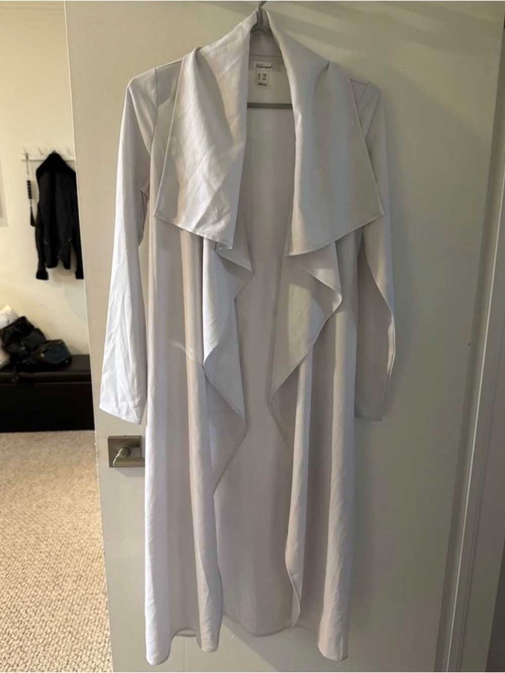 ReVamped Soft White Open-Front Layering Cardigan